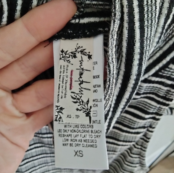 XS Striped Free people backless bodysuit - Picture 6 of 11